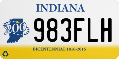 IN license plate 983FLH