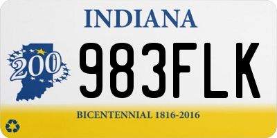 IN license plate 983FLK