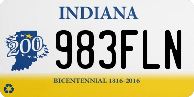 IN license plate 983FLN