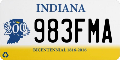 IN license plate 983FMA