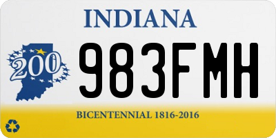 IN license plate 983FMH