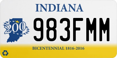 IN license plate 983FMM