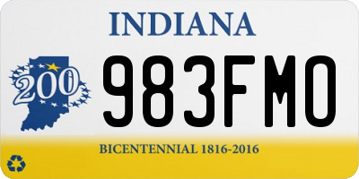 IN license plate 983FMO