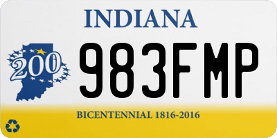 IN license plate 983FMP