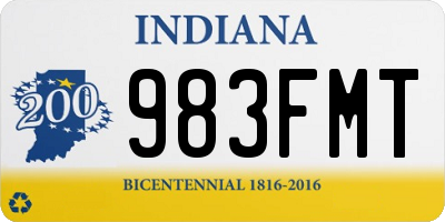 IN license plate 983FMT