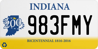 IN license plate 983FMY