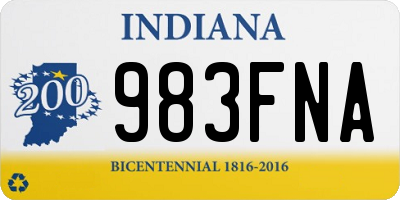 IN license plate 983FNA