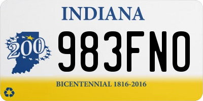 IN license plate 983FNO