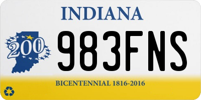 IN license plate 983FNS