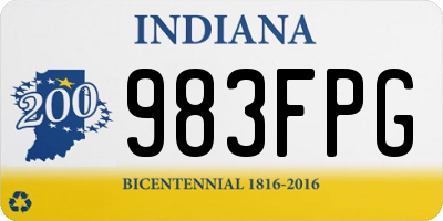 IN license plate 983FPG