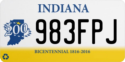 IN license plate 983FPJ