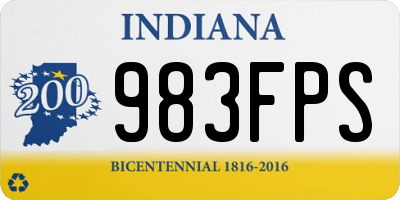 IN license plate 983FPS