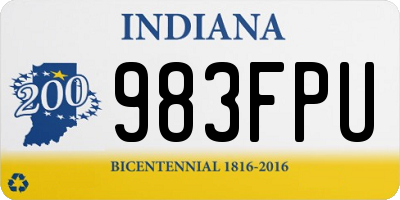 IN license plate 983FPU