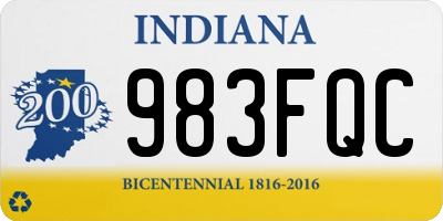 IN license plate 983FQC