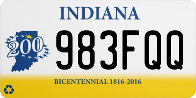 IN license plate 983FQQ