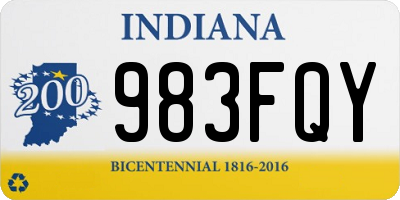 IN license plate 983FQY