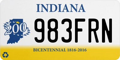 IN license plate 983FRN