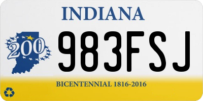 IN license plate 983FSJ