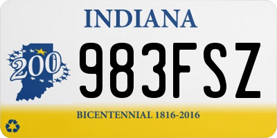 IN license plate 983FSZ