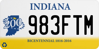 IN license plate 983FTM