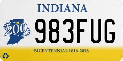 IN license plate 983FUG