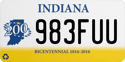 IN license plate 983FUU