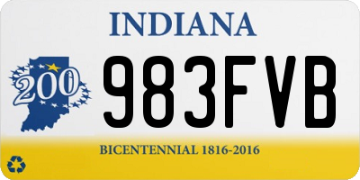 IN license plate 983FVB