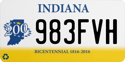 IN license plate 983FVH