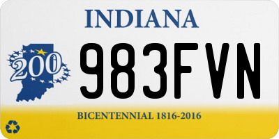 IN license plate 983FVN