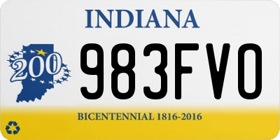 IN license plate 983FVO