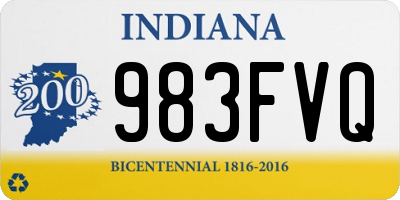 IN license plate 983FVQ