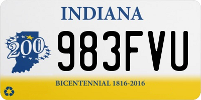 IN license plate 983FVU