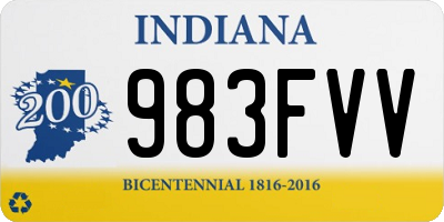 IN license plate 983FVV