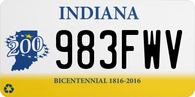 IN license plate 983FWV