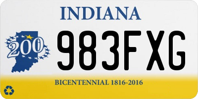 IN license plate 983FXG