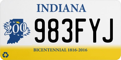 IN license plate 983FYJ