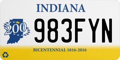 IN license plate 983FYN