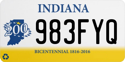 IN license plate 983FYQ