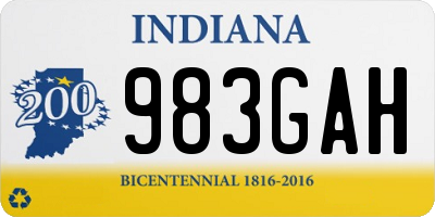 IN license plate 983GAH
