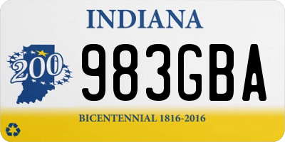 IN license plate 983GBA