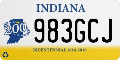 IN license plate 983GCJ