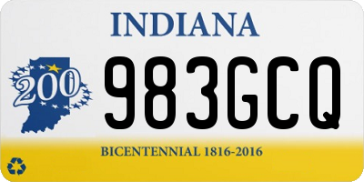 IN license plate 983GCQ