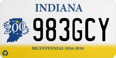IN license plate 983GCY