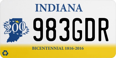 IN license plate 983GDR
