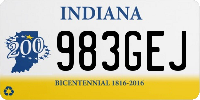 IN license plate 983GEJ