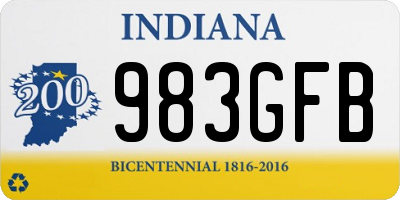 IN license plate 983GFB