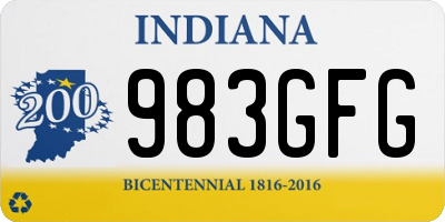 IN license plate 983GFG