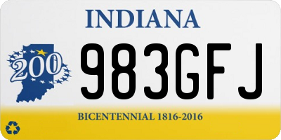 IN license plate 983GFJ