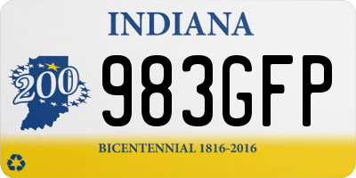 IN license plate 983GFP