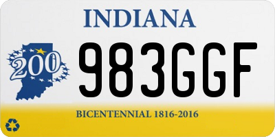 IN license plate 983GGF